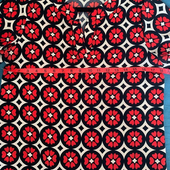 Small Retro Red Floral Blouse from Freeway - Picture 4 of 6